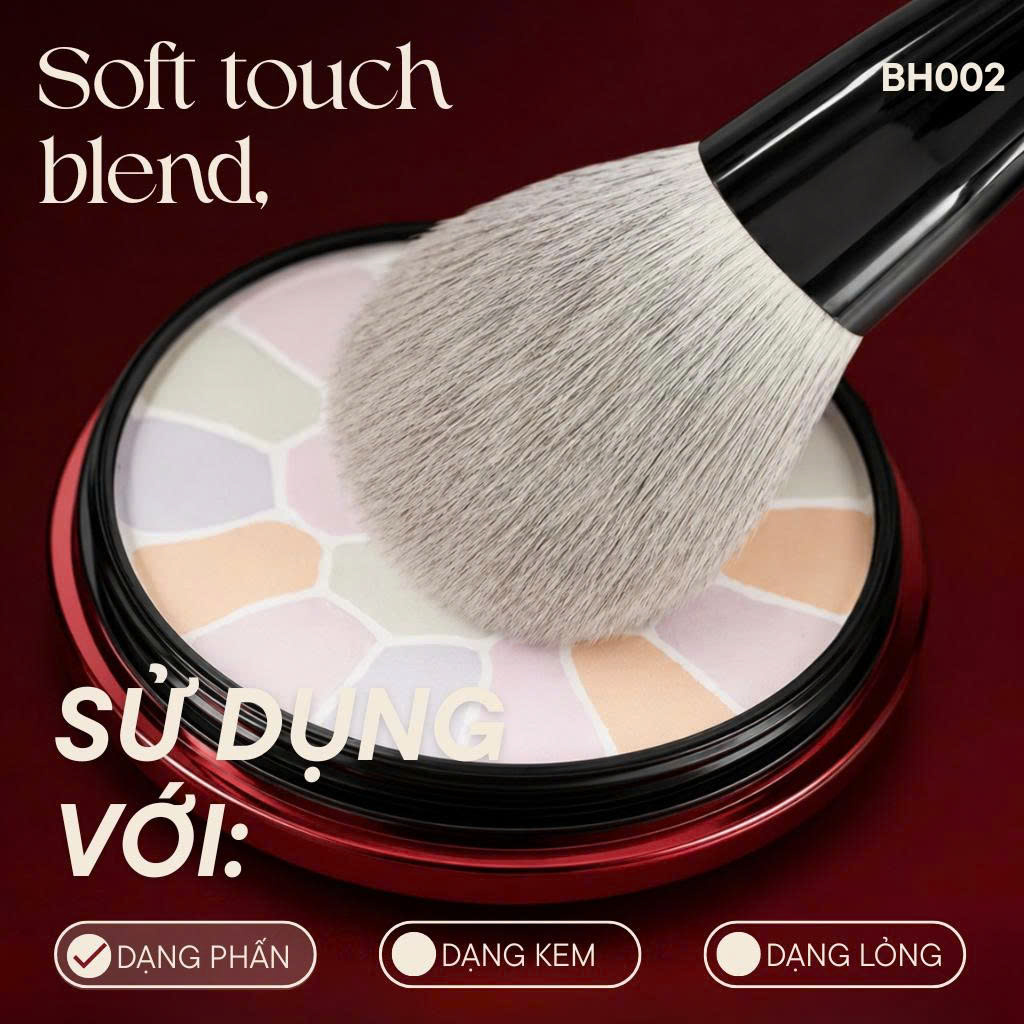 Cọ Phủ Phấn Dạng Bột Và Nén Bh Cosmetics Large Powder BH002